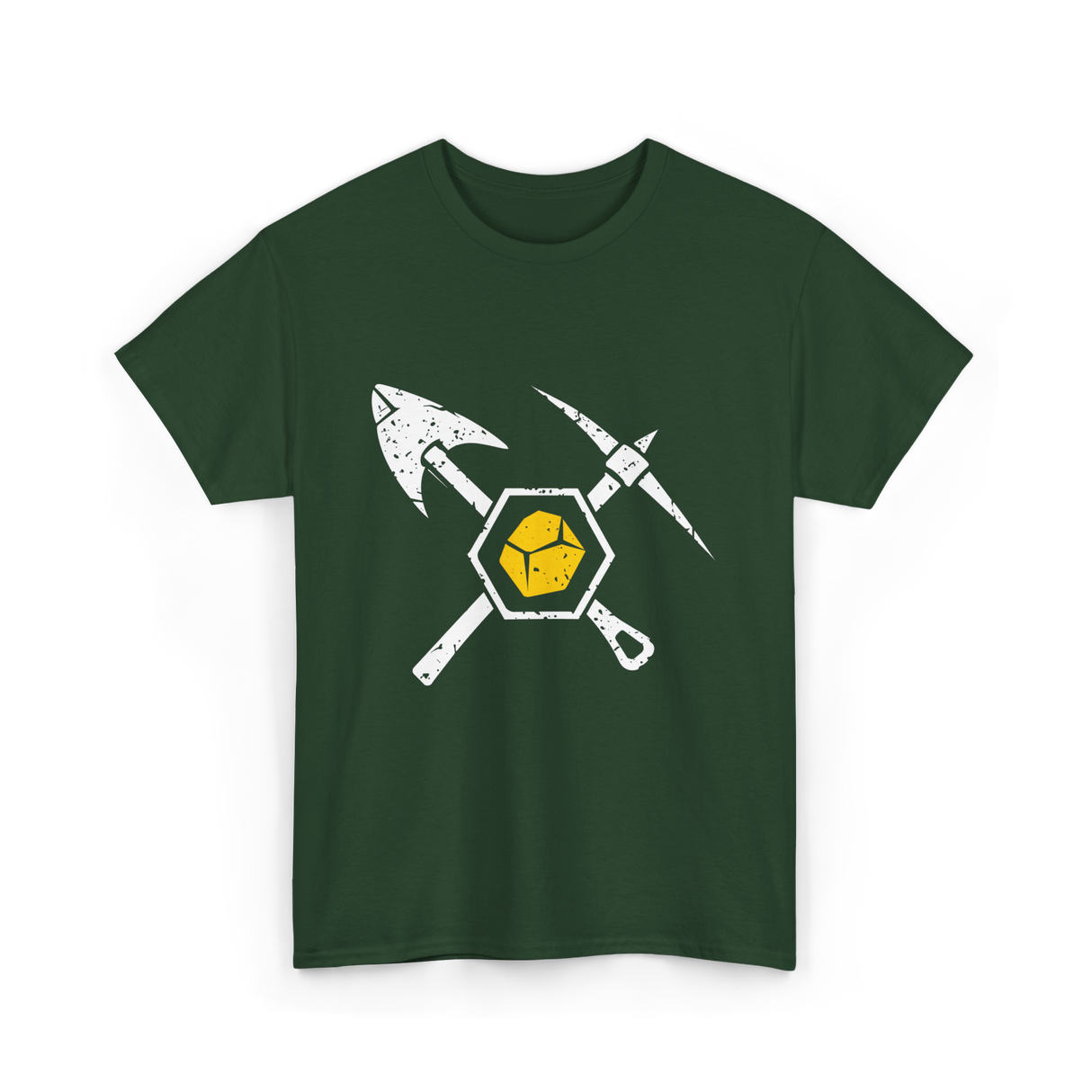 Gold Miner Prospecting Treasure T-Shirt - Forest Green