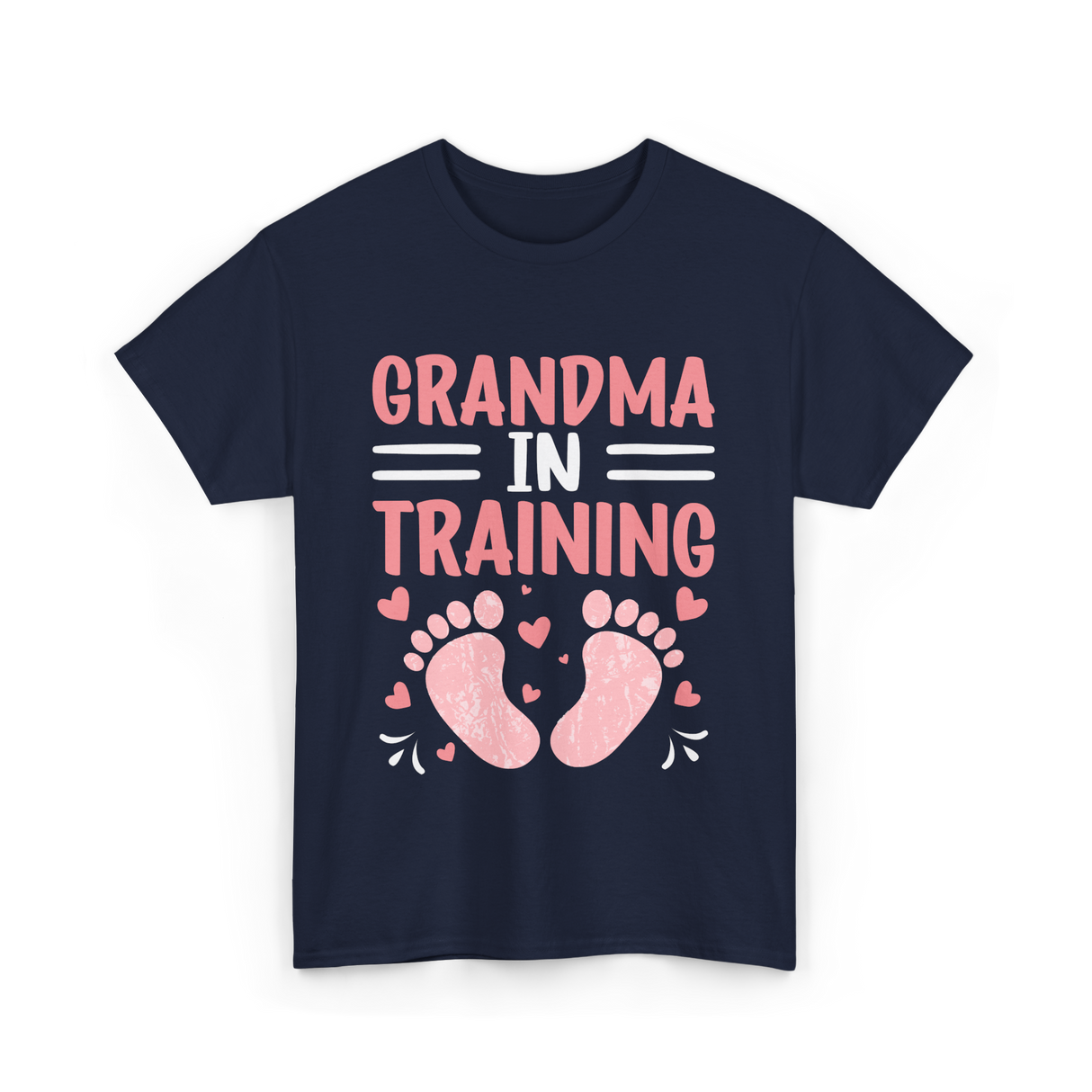 Grandma In Training Grandparent T-Shirt - Navy