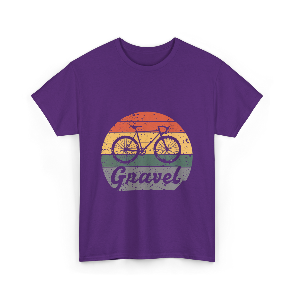 Gravel Bike Cycling Cyclocross T-Shirt - Purple