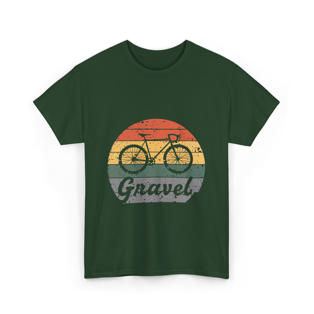 Gravel Bike Cycling Cyclocross T-Shirt - Forest Green