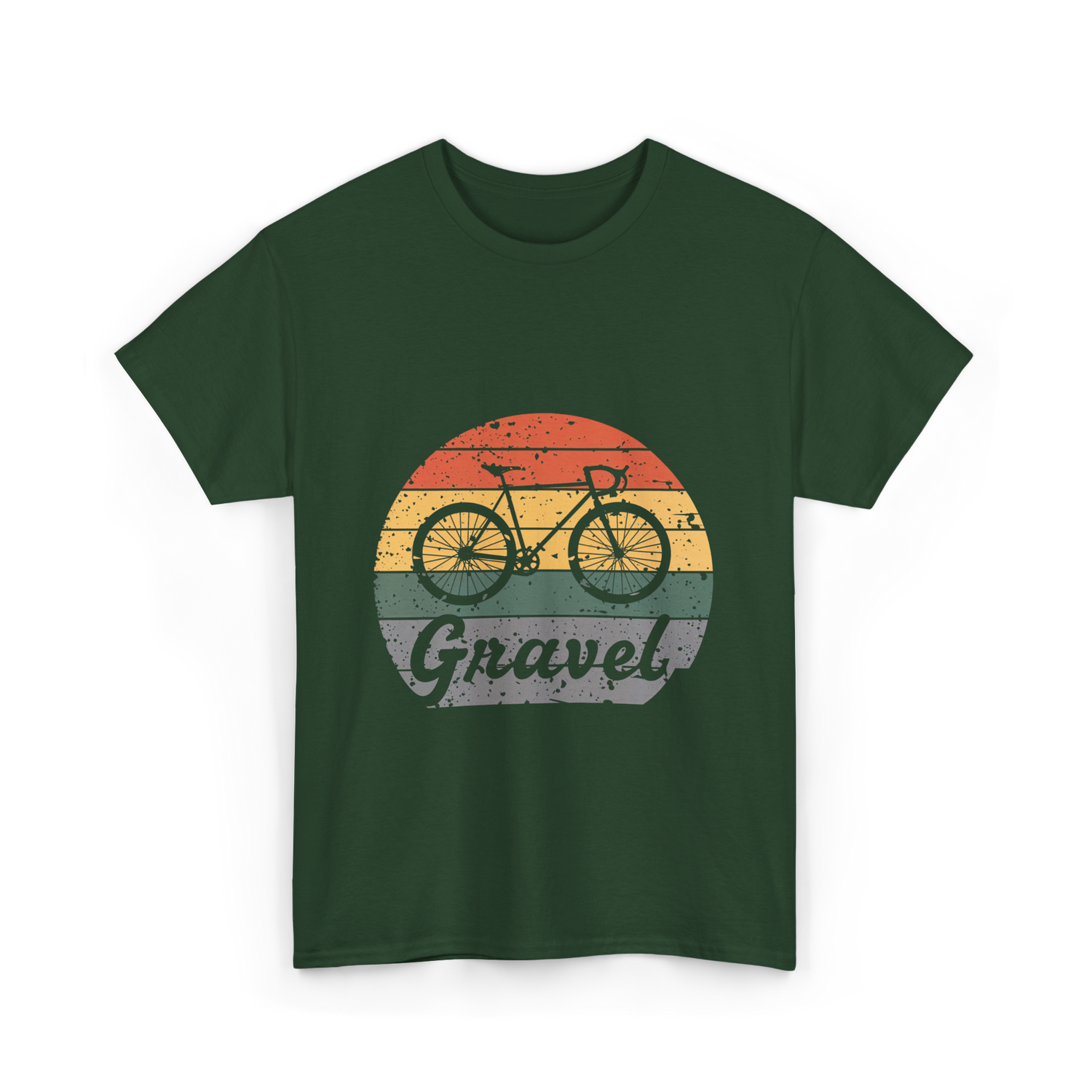 Gravel Bike Cycling Cyclocross T-Shirt - Forest Green