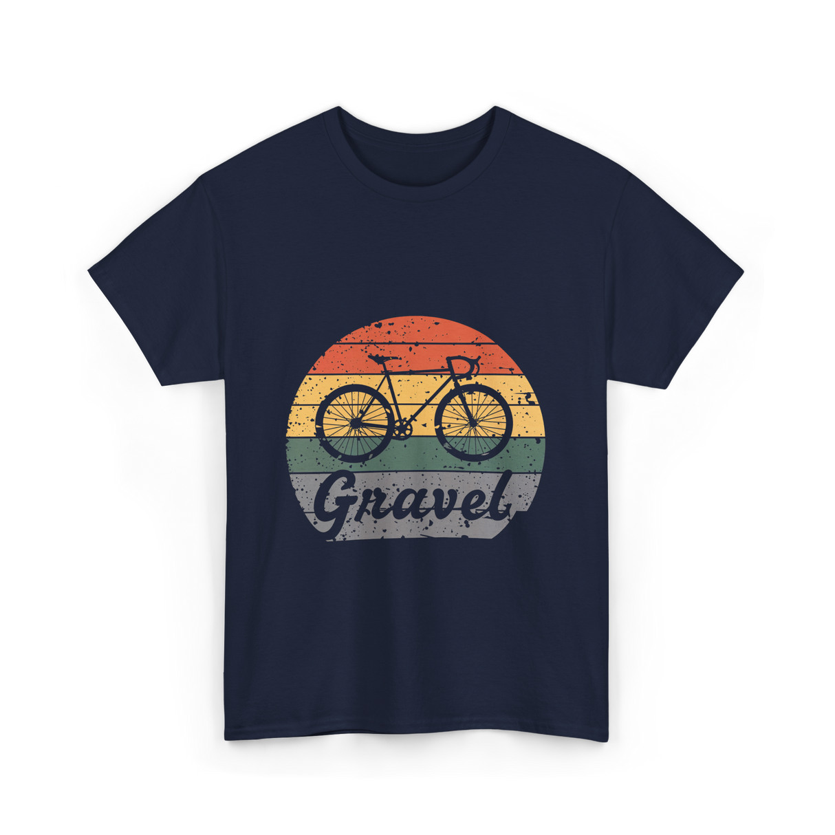 Gravel Bike Cycling Cyclocross T-Shirt - Navy