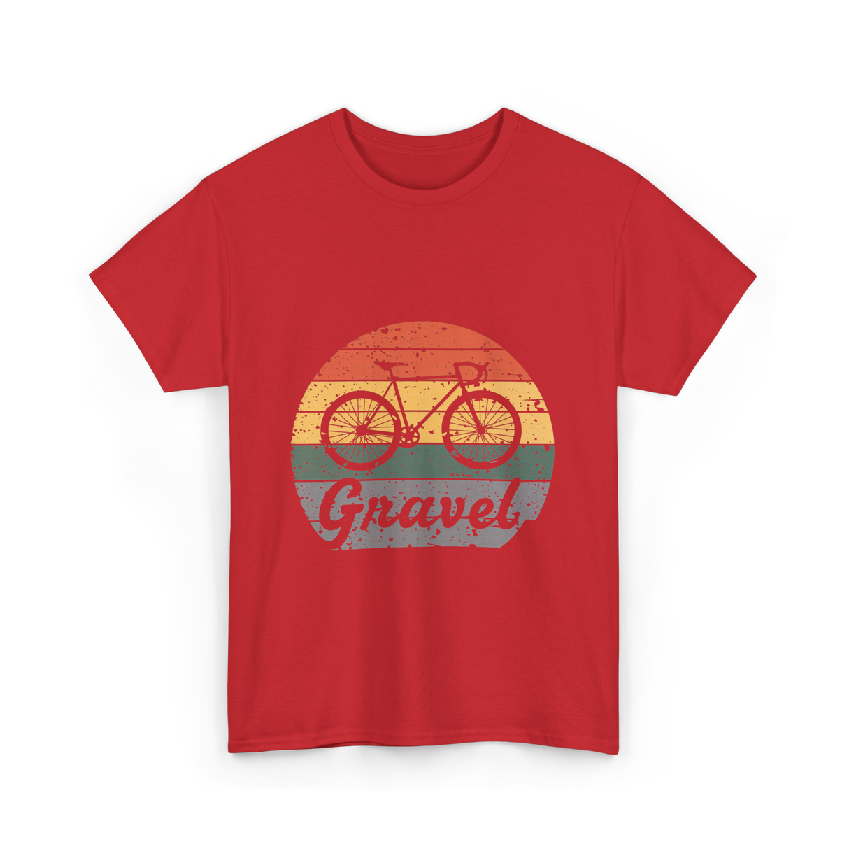 Gravel Bike Cycling Cyclocross T-Shirt - Red