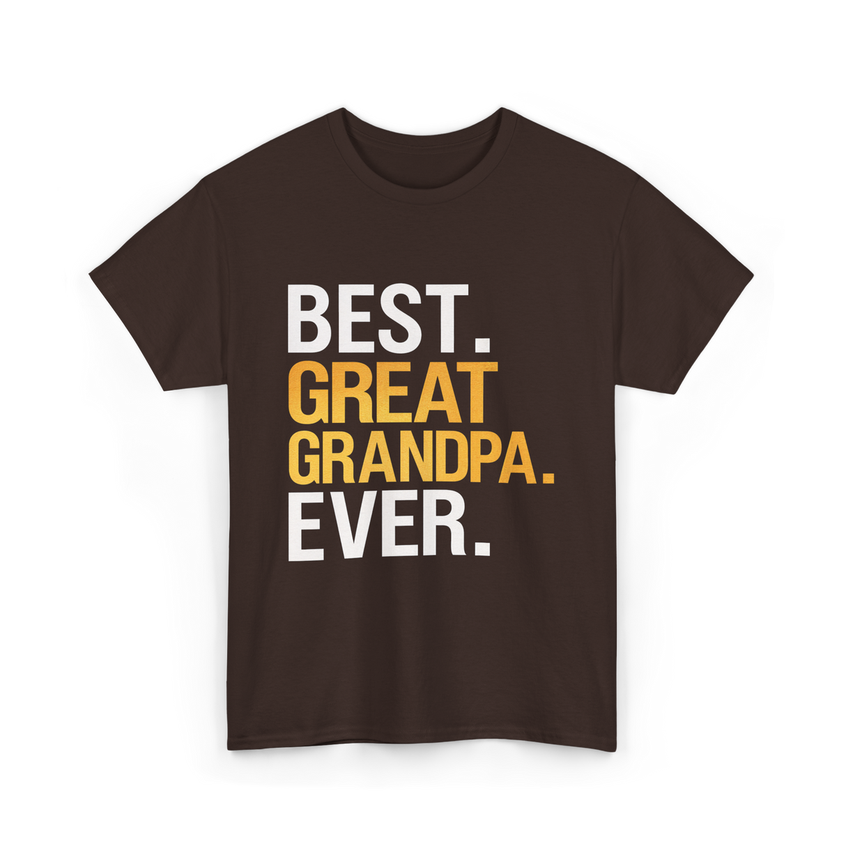 Great Grandpa Ever Grandpa T-Shirt - Dark Chocolate