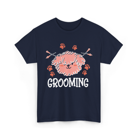 Grooming Groomer Dog Haircut T-Shirt - Navy