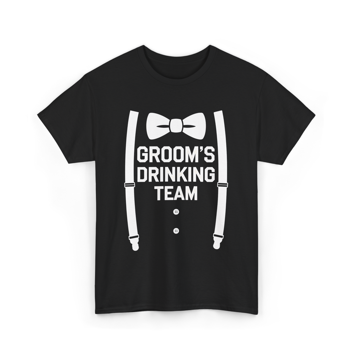 Groom's Drinking Team Party T-Shirt - Black