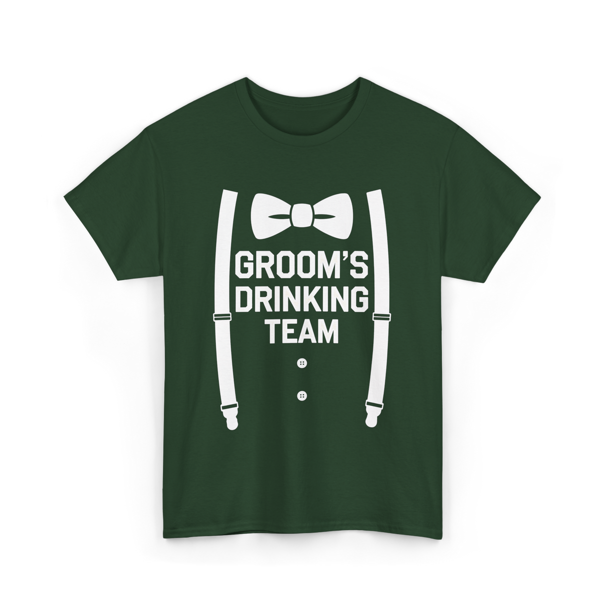 Groom's Drinking Team Party T-Shirt - Forest Green