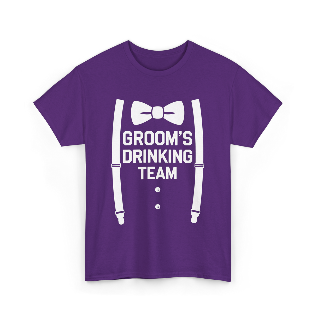 Groom's Drinking Team Party T-Shirt - Purple