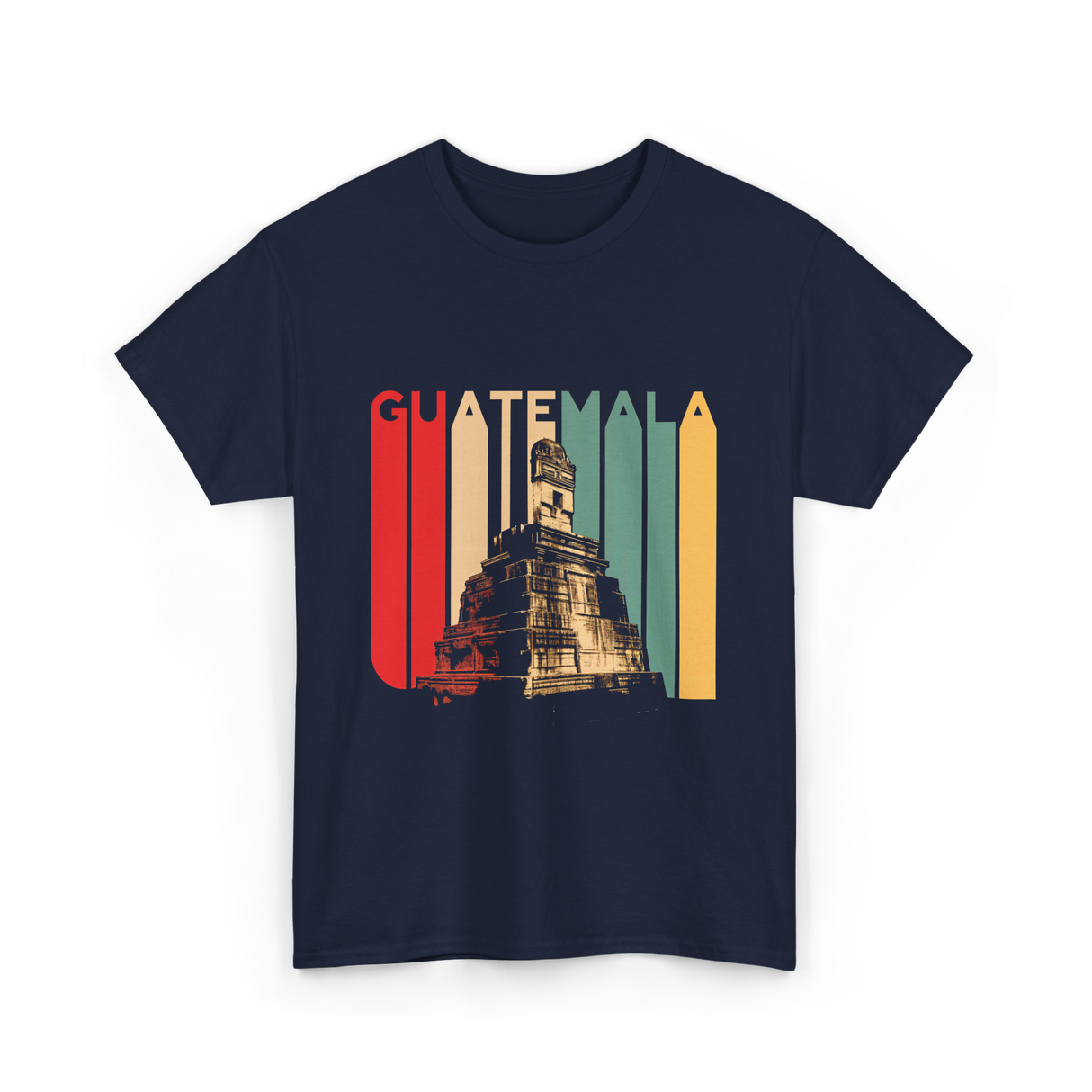 Guatemala Landmark Vintage Guatemala T-Shirt - Navy