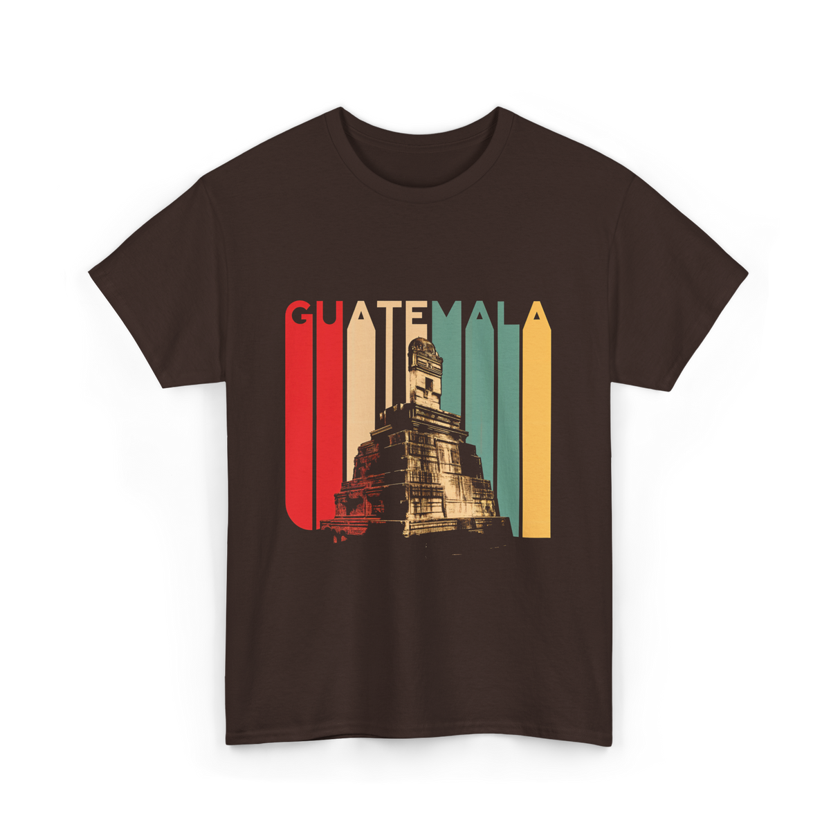 Guatemala Landmark Vintage Guatemala T-Shirt - Dark Chocolate