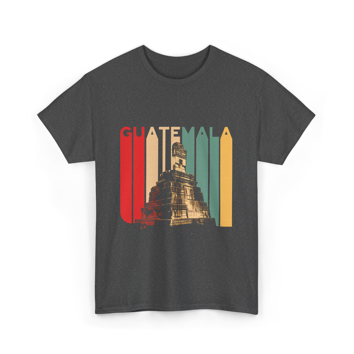 Guatemala Landmark Vintage Guatemala T-Shirt - Dark Heather