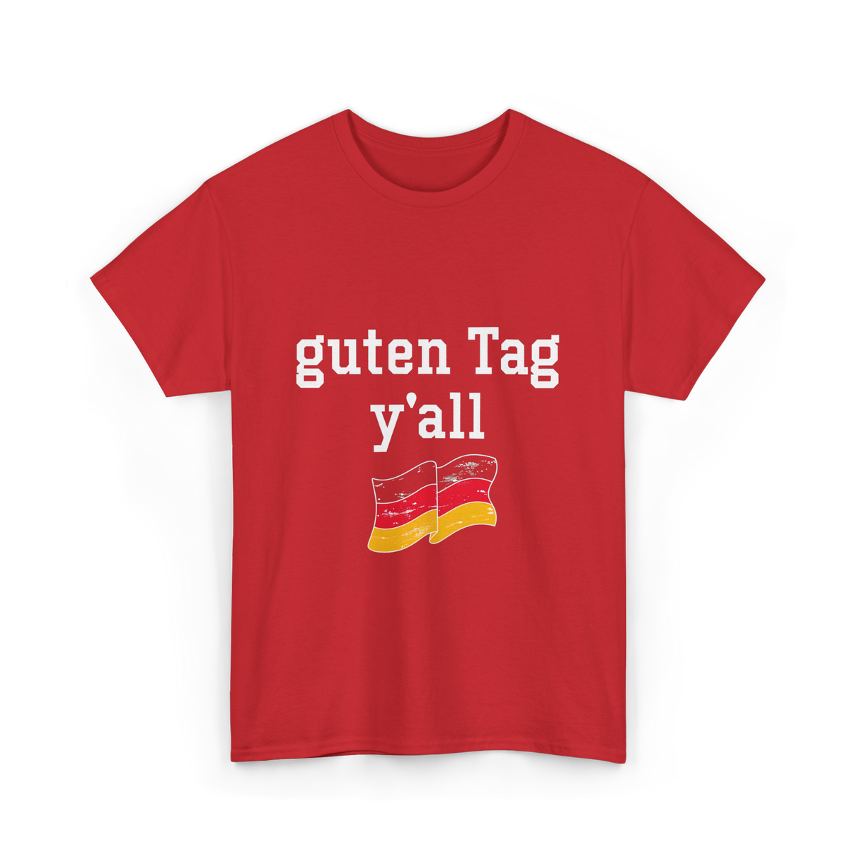 guten Tag y'all German T-Shirt - Red