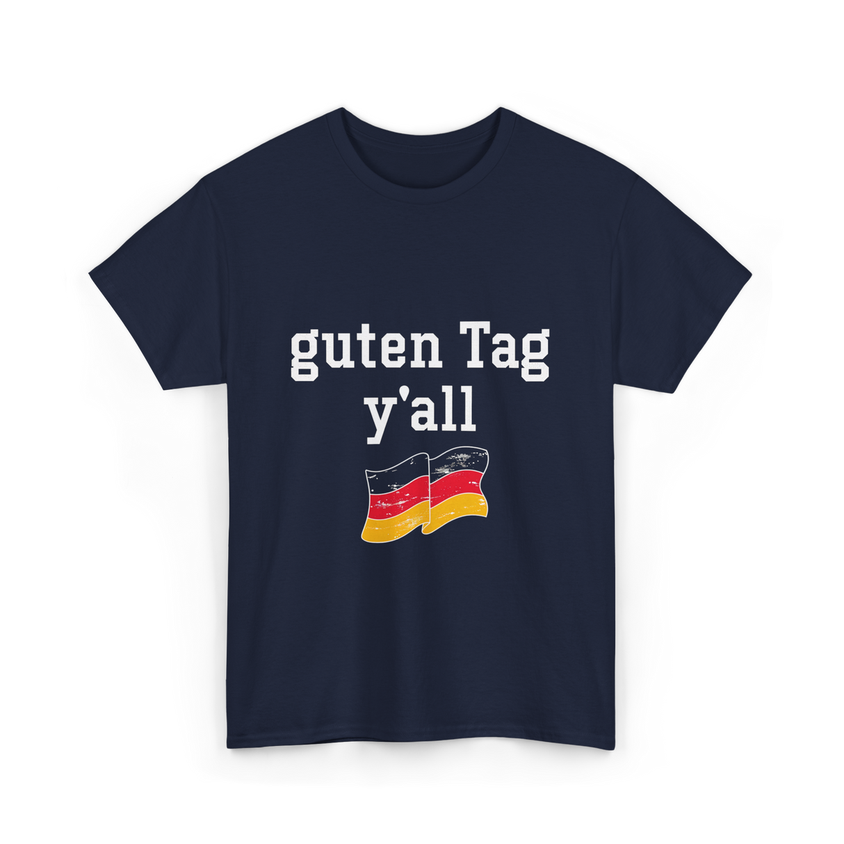 guten Tag y'all German T-Shirt - Navy