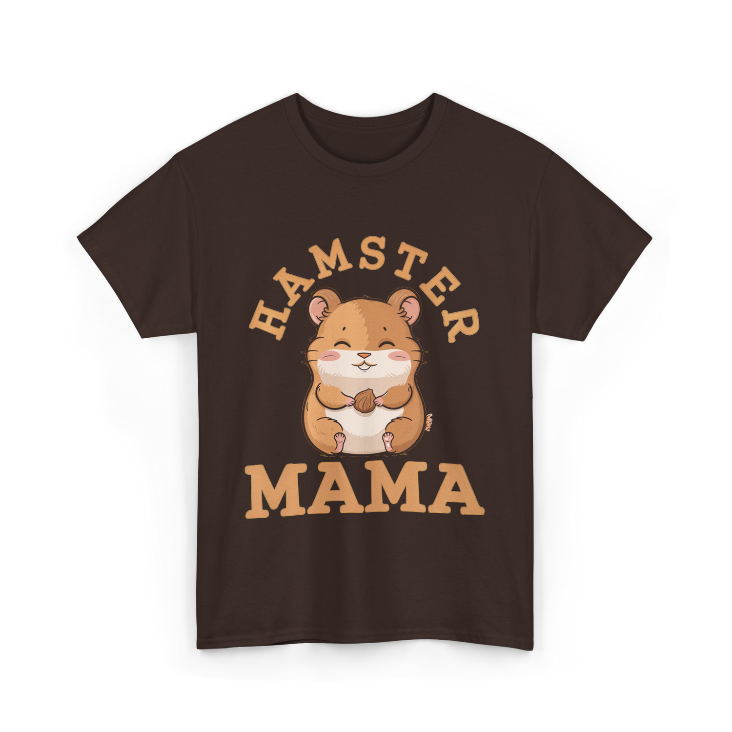 Hamster Mama Hamster Lover T-Shirt - Dark Chocolate