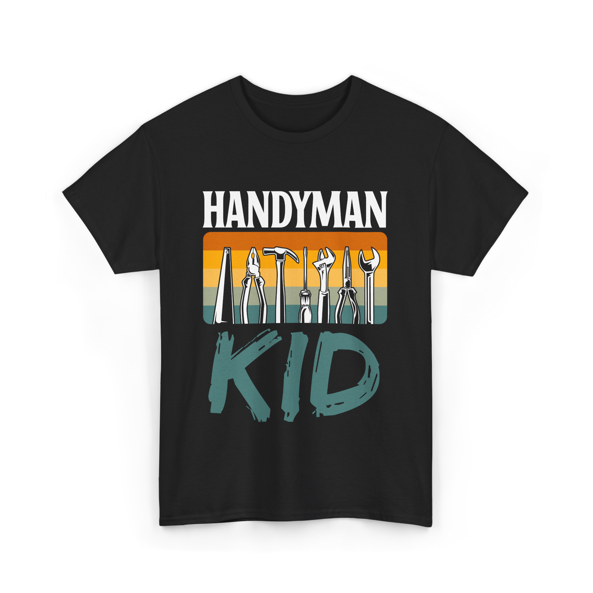 Handyman Kid Tools Tinkerer T-Shirt - Black