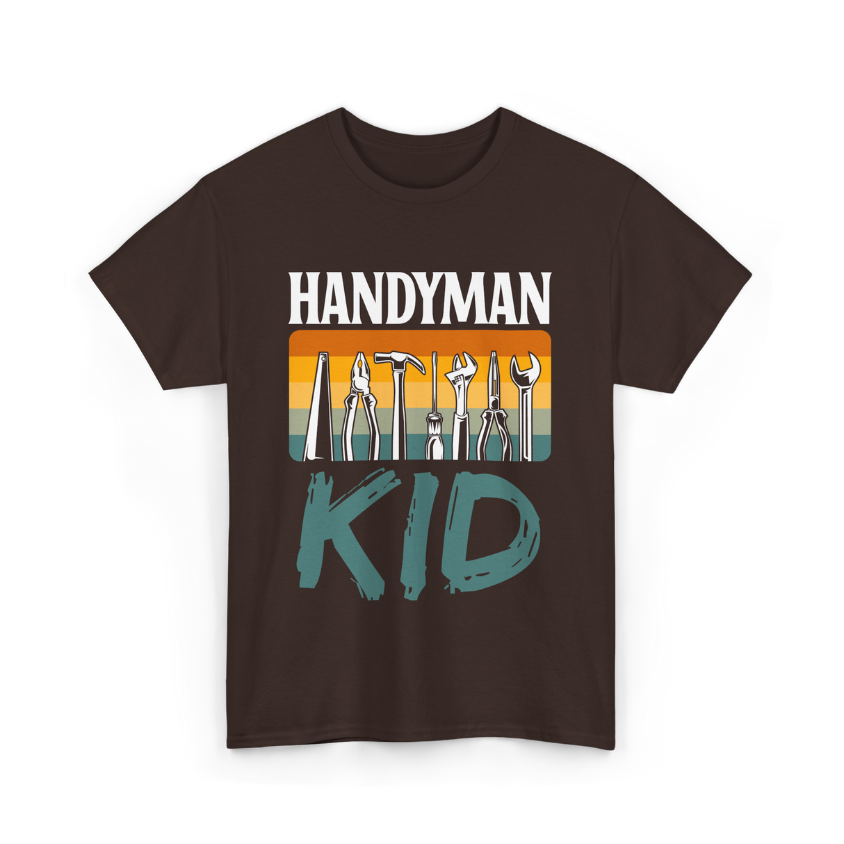 Handyman Kid Tools Tinkerer T-Shirt - Dark Chocolate