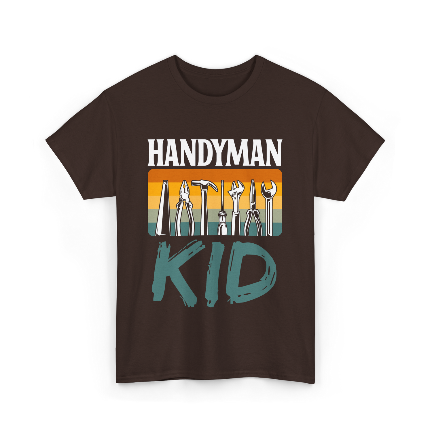 Handyman Kid Tools Tinkerer T-Shirt - Dark Chocolate