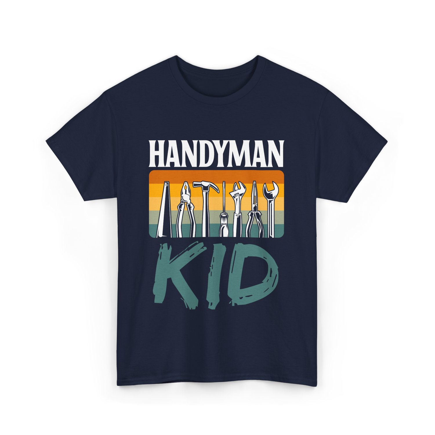 Handyman Kid Tools Tinkerer T-Shirt - Navy