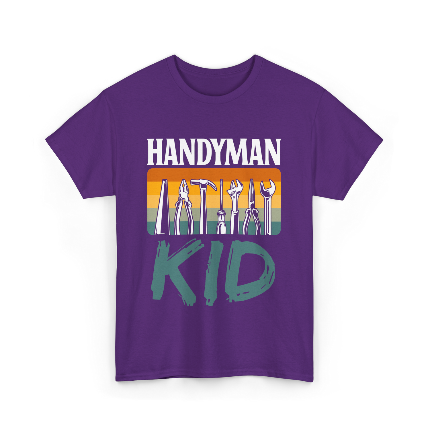 Handyman Kid Tools Tinkerer T-Shirt - Purple