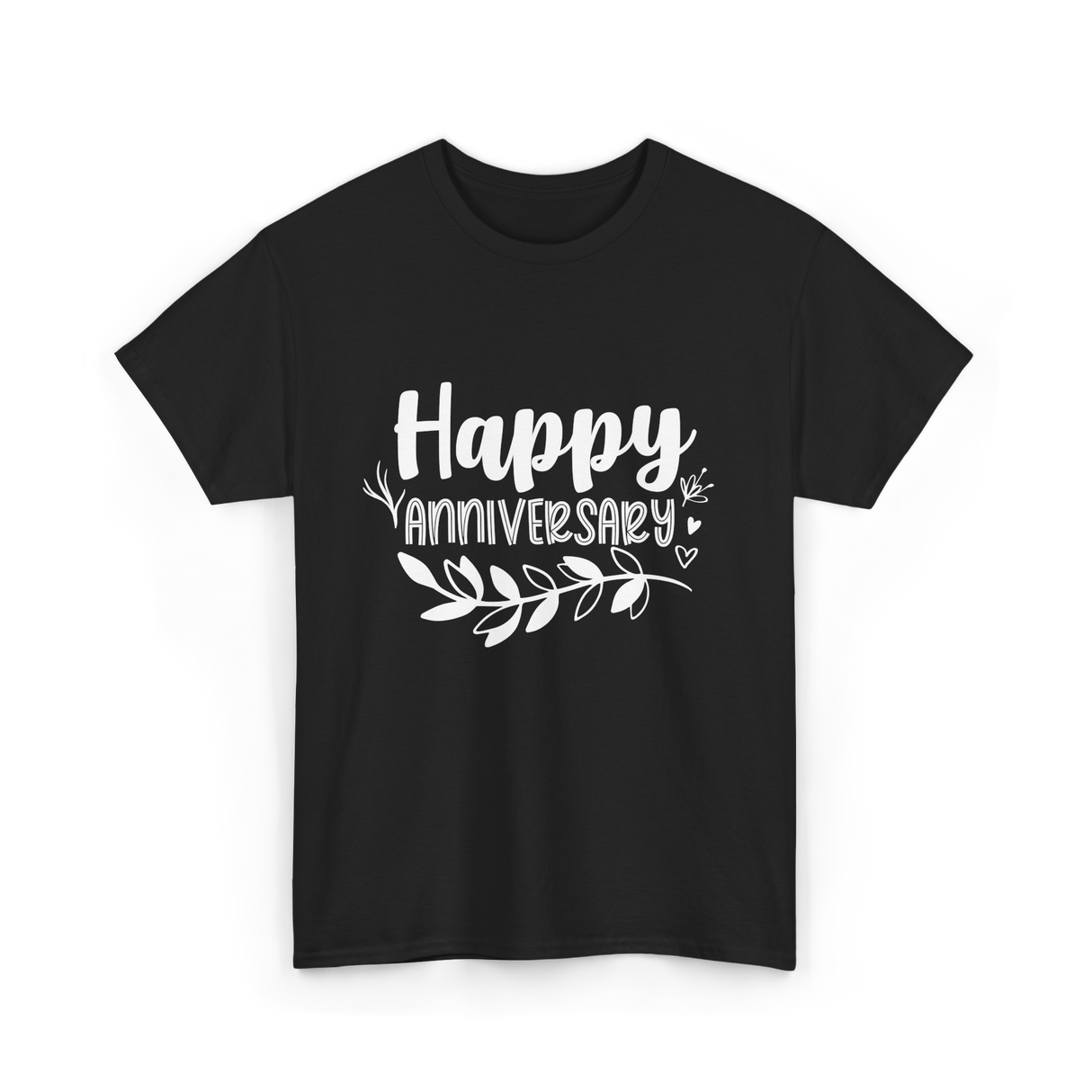 Happy Anniversary Anniversary Wedding T-Shirt - Black