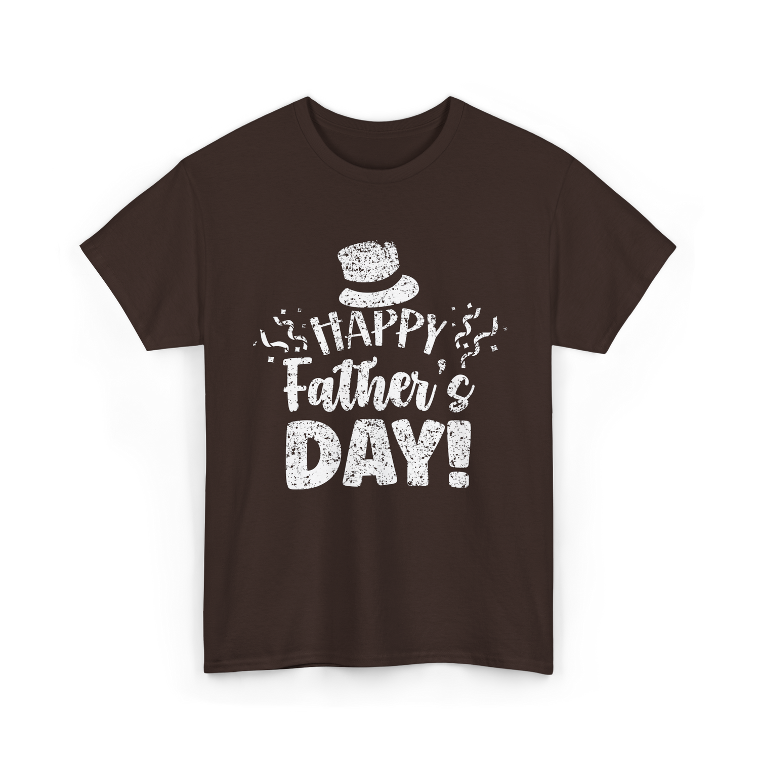 Happy Father's Day Celebration T-Shirt - Dark Chocolate