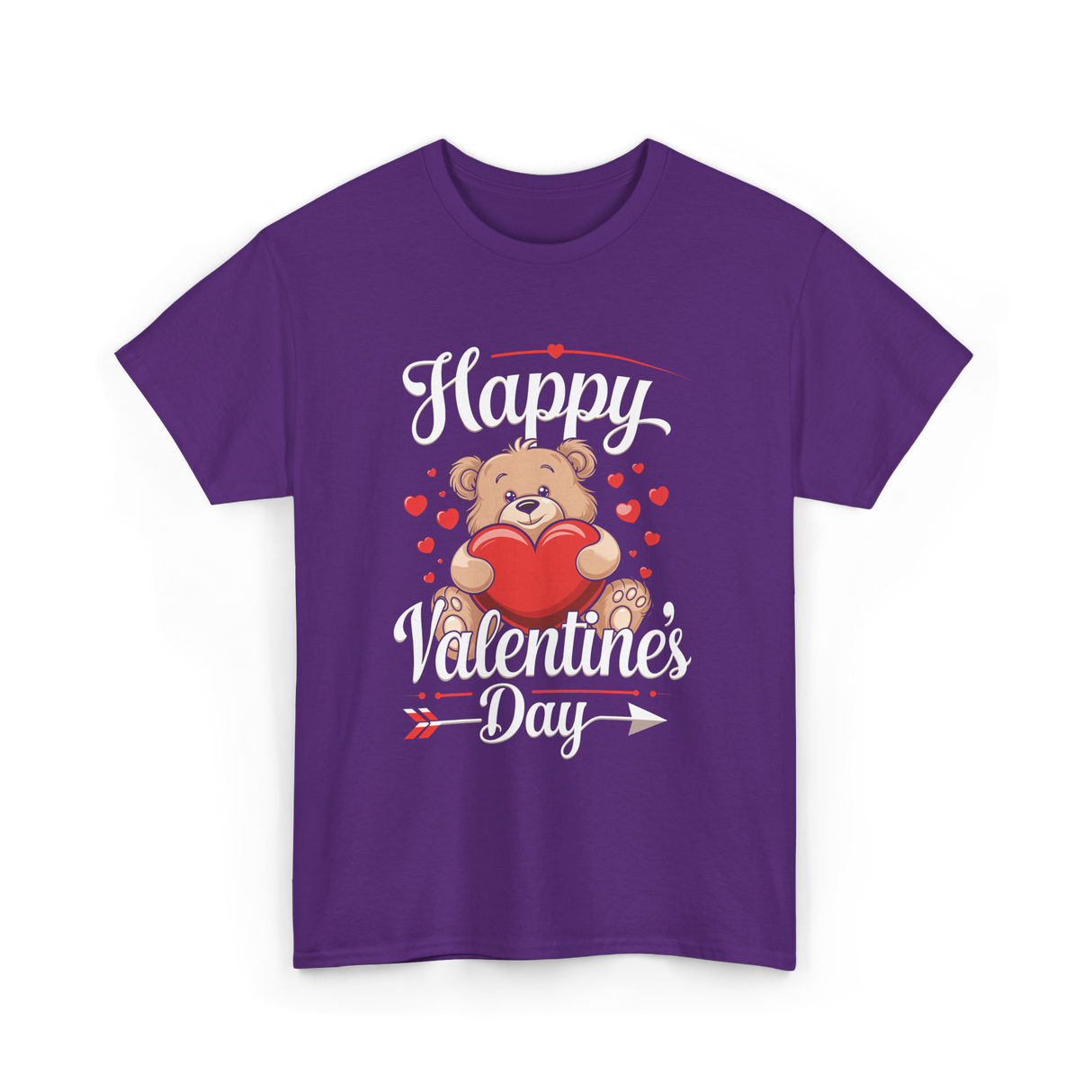 Happy Valentine's Day Valentine T-Shirt - Purple