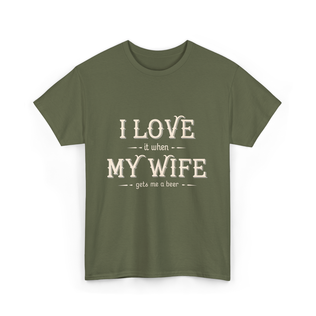 Heartwarming Beer T-Shirt - Military Green