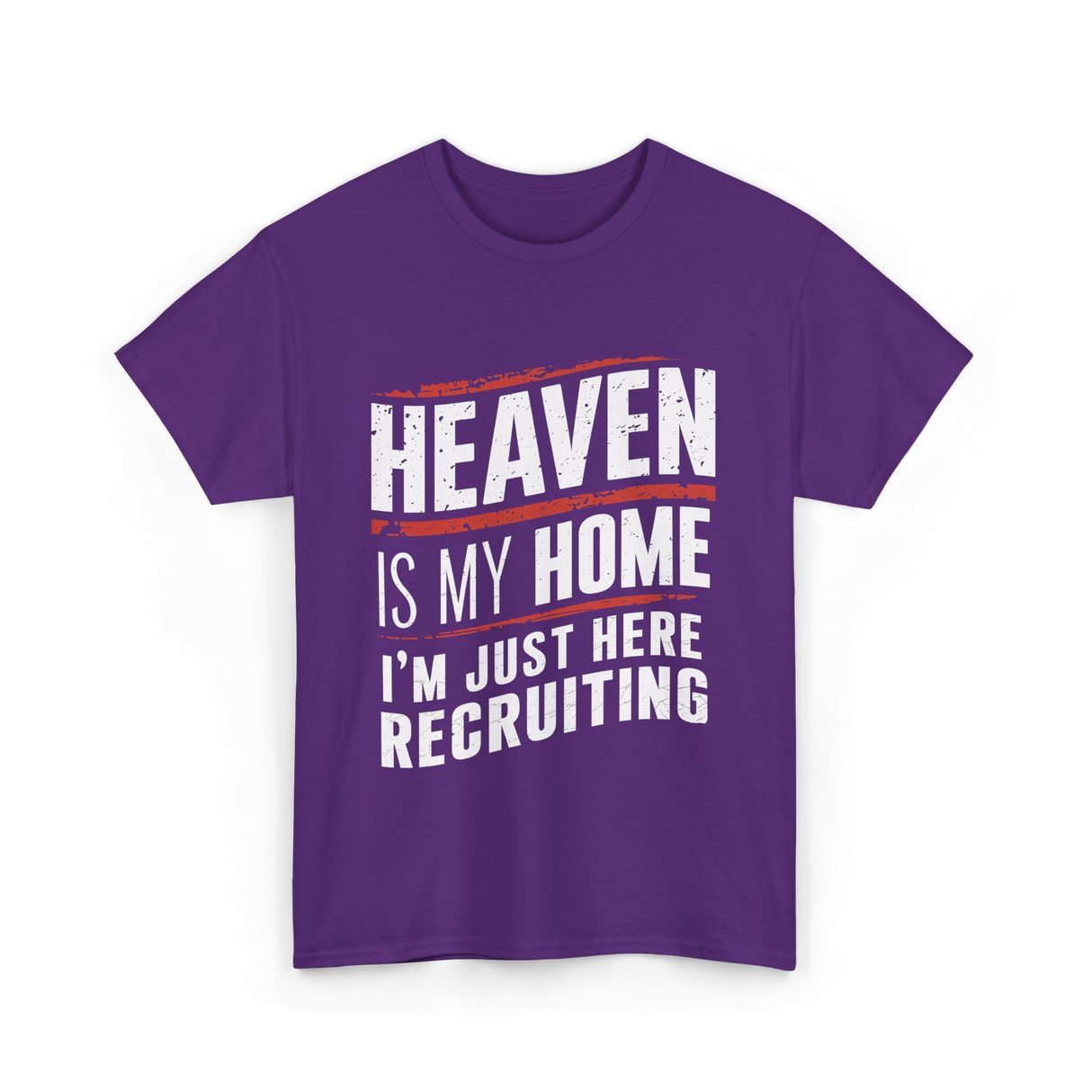 Heaven Is My Home Christian T-Shirt - Purple