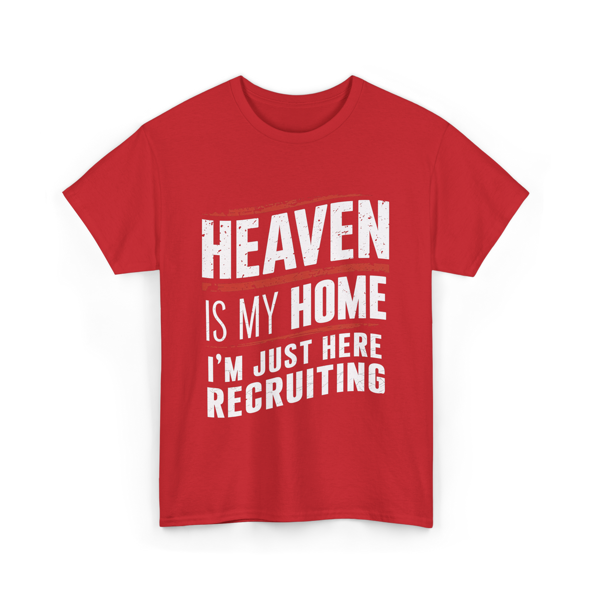 Heaven Is My Home Christian T-Shirt - Red
