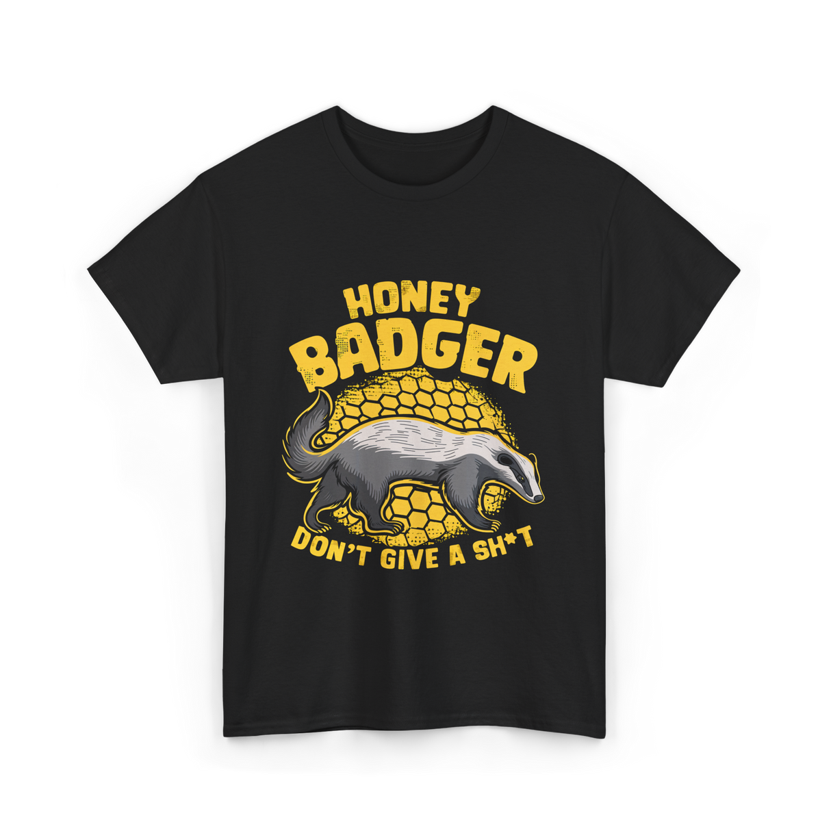 Honey Badger Don't Give Badger T-Shirt - Black