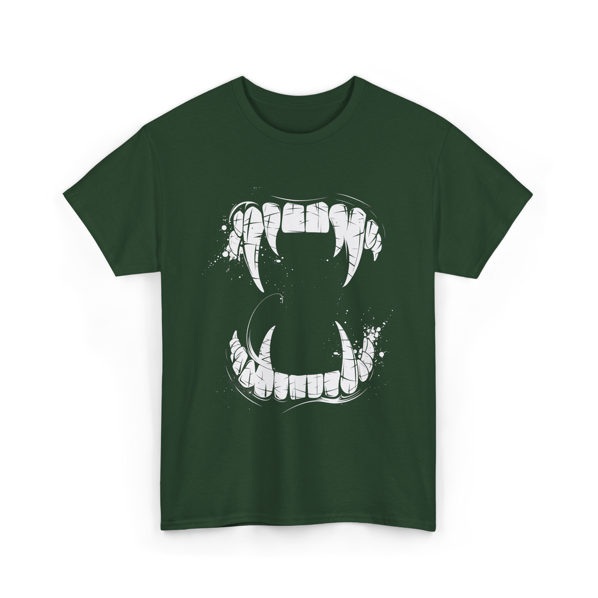 Horror Design Monster T-Shirt - Forest Green