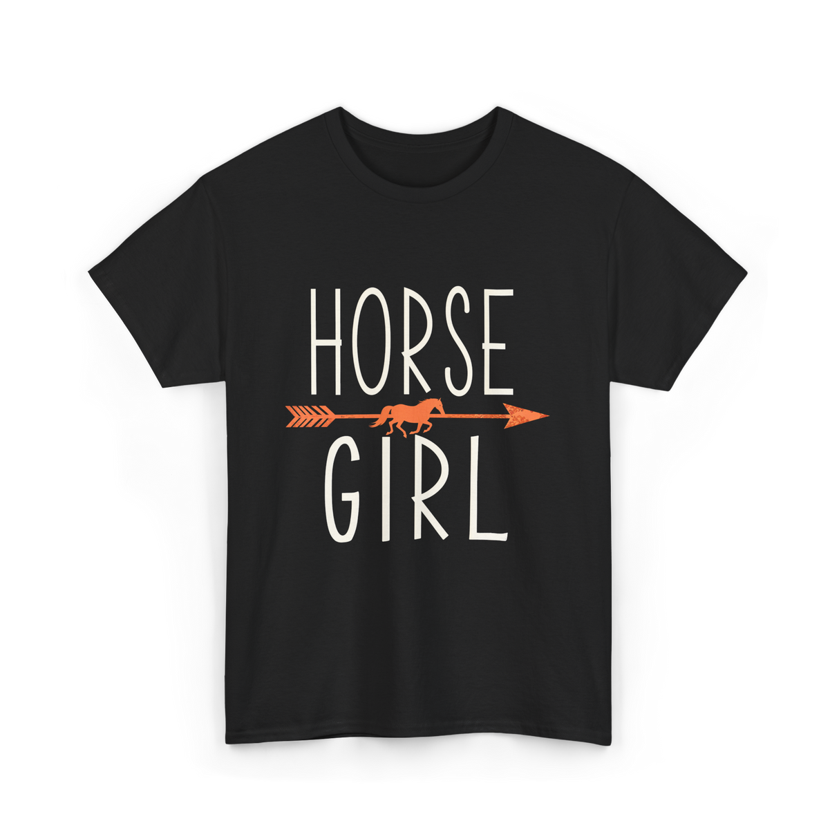 Horse Girl Equestrian T-Shirt - Black