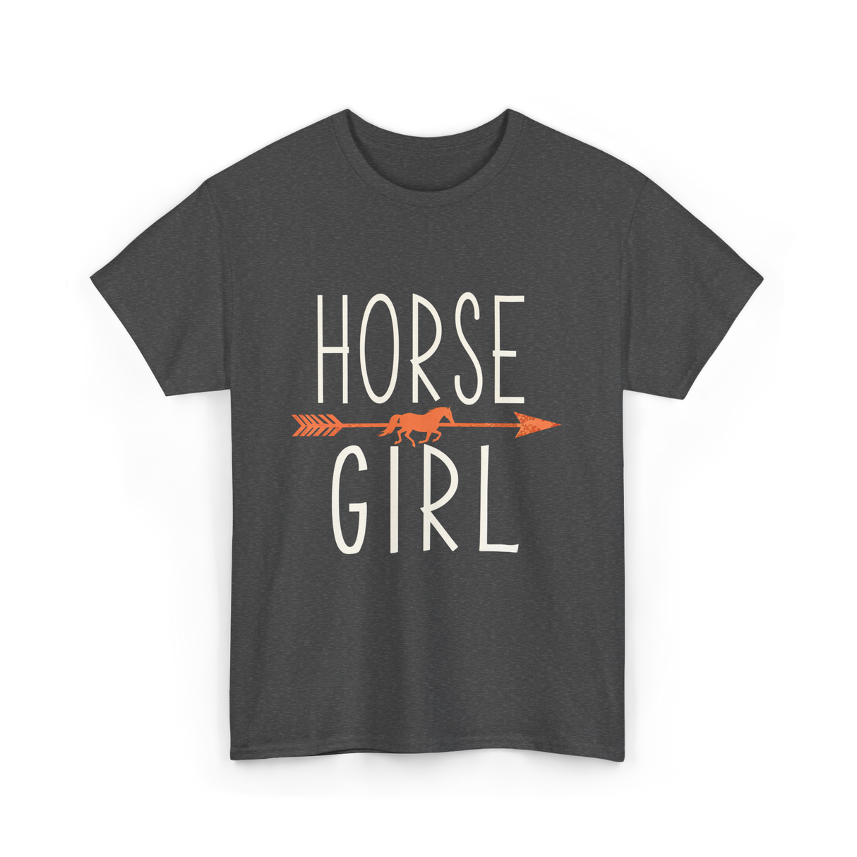 Horse Girl Equestrian T-Shirt - Dark Heather