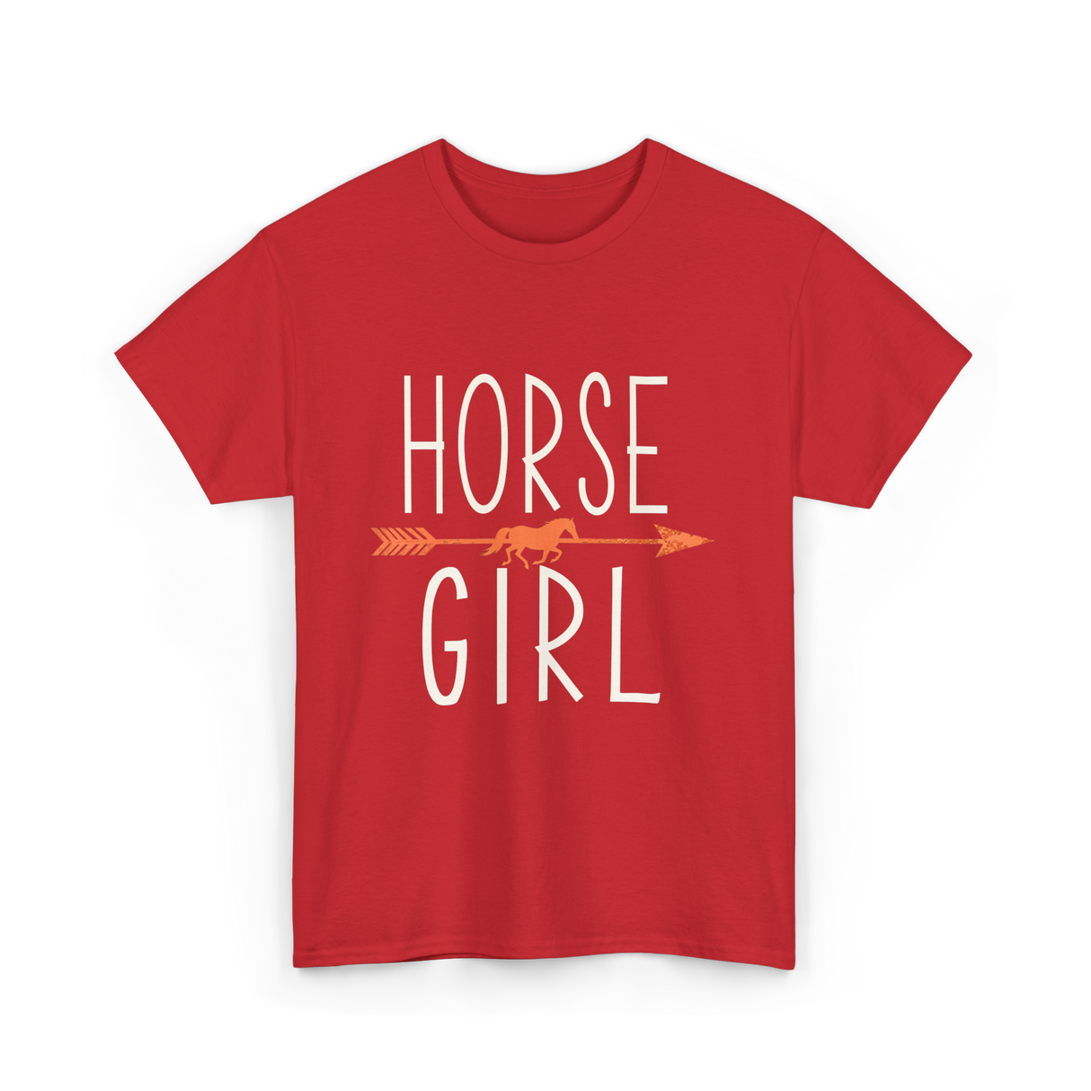 Horse Girl Equestrian T-Shirt - Red