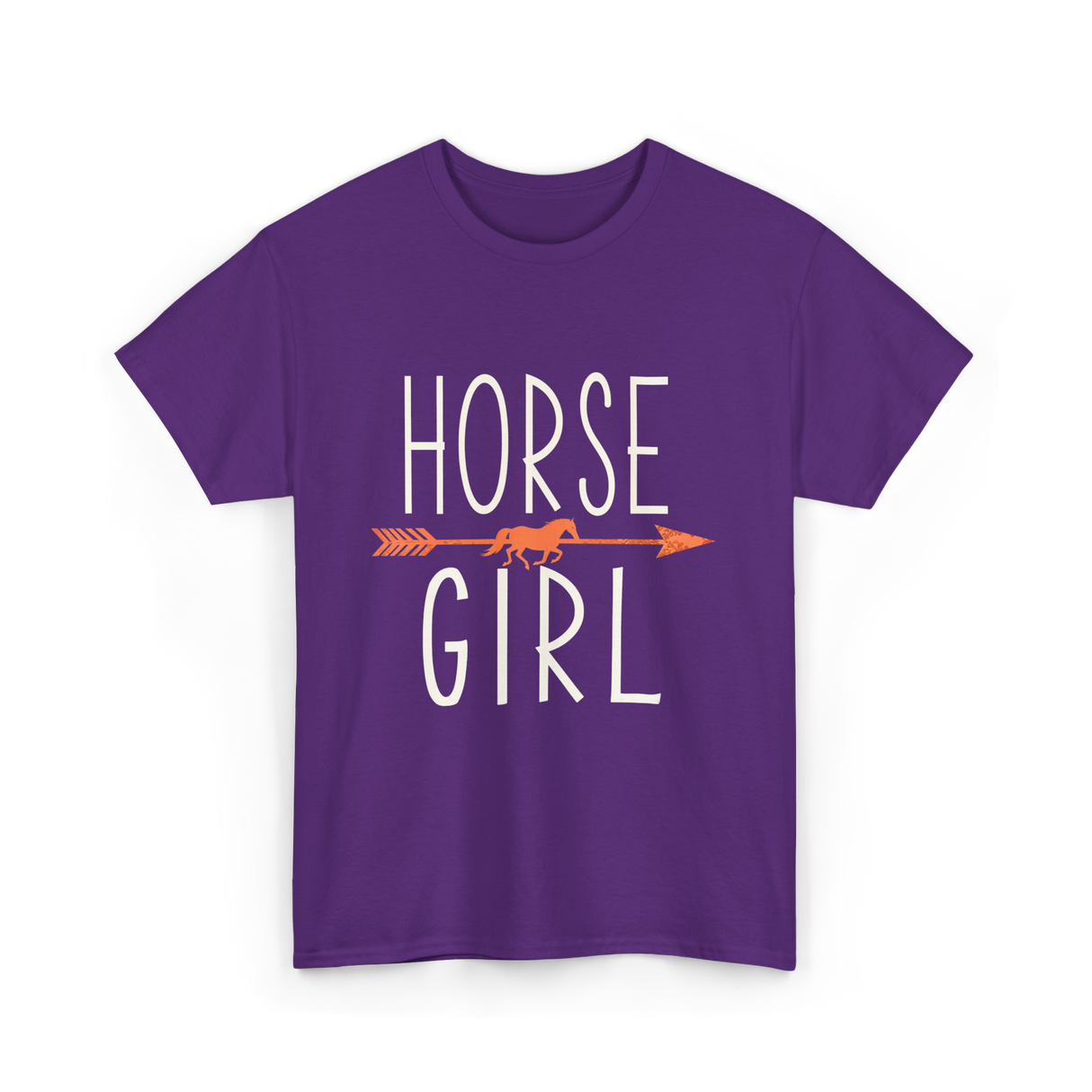 Horse Girl Equestrian T-Shirt - Purple