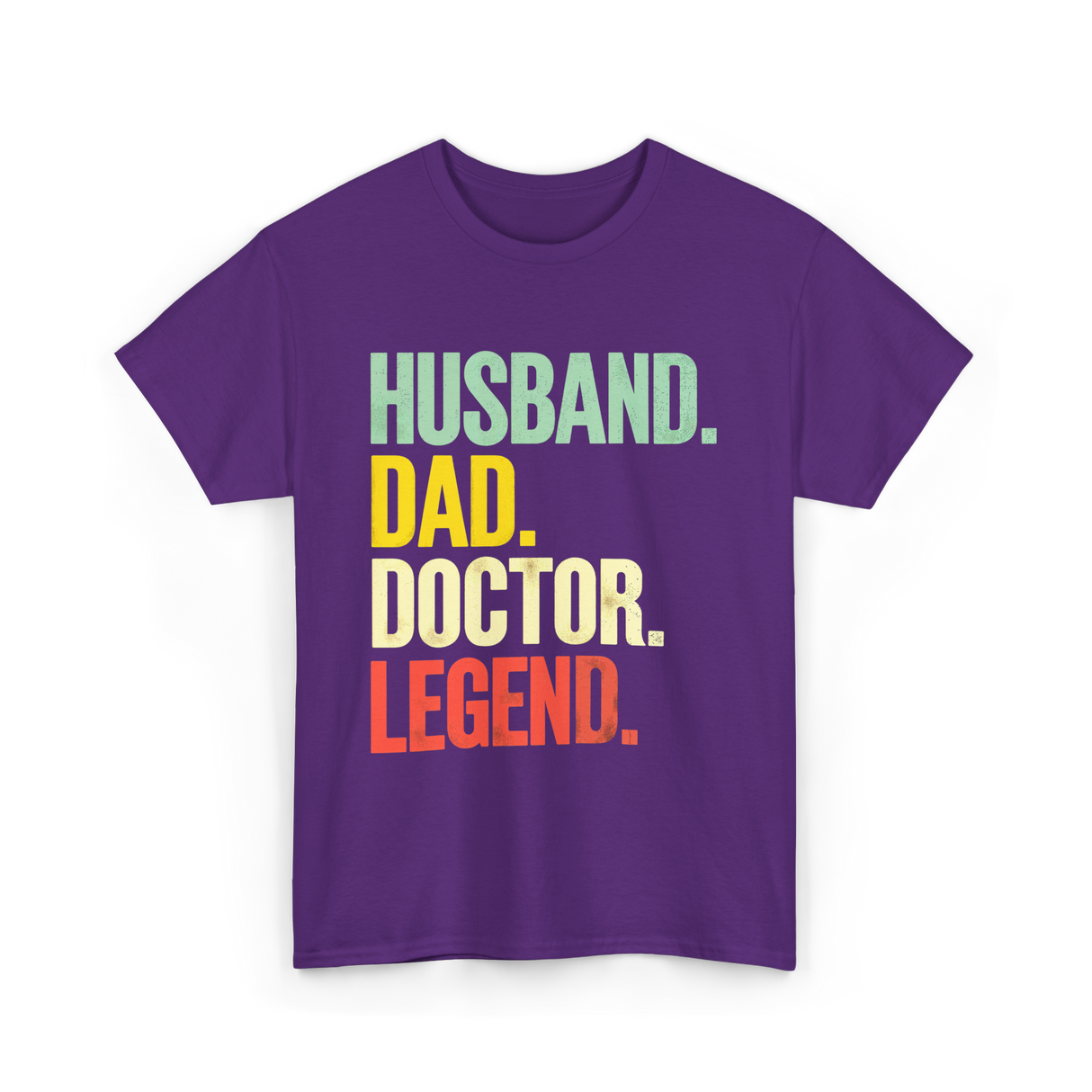 Husband Dad Doctor Legend Dad T-Shirt - Purple
