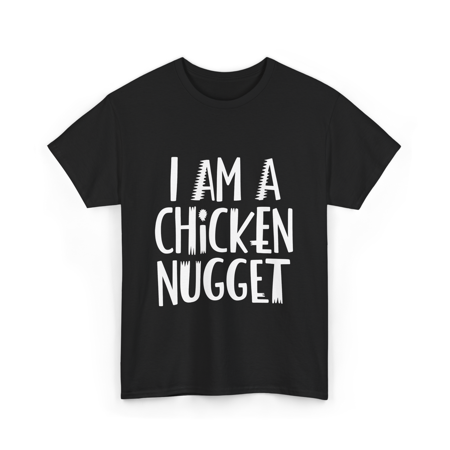 I Am A Chicken Nugget Costume T-Shirt - Black