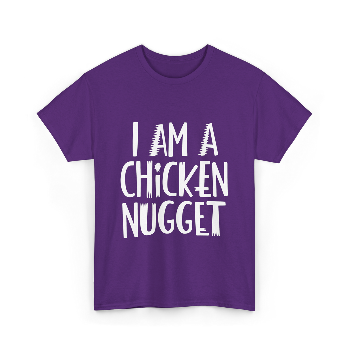 I Am A Chicken Nugget Costume T-Shirt - Purple