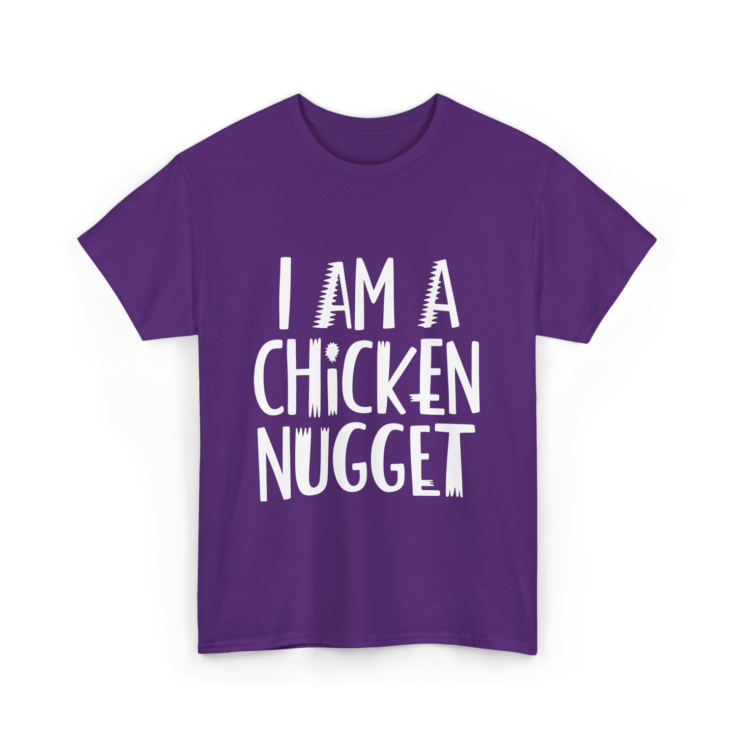 I Am A Chicken Nugget Costume T-Shirt - Purple