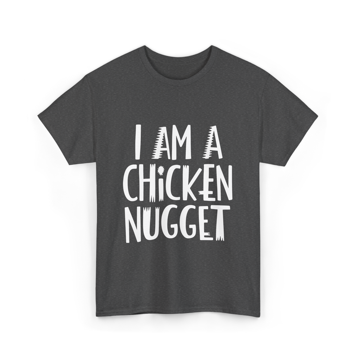 I Am A Chicken Nugget Costume T-Shirt - Dark Heather