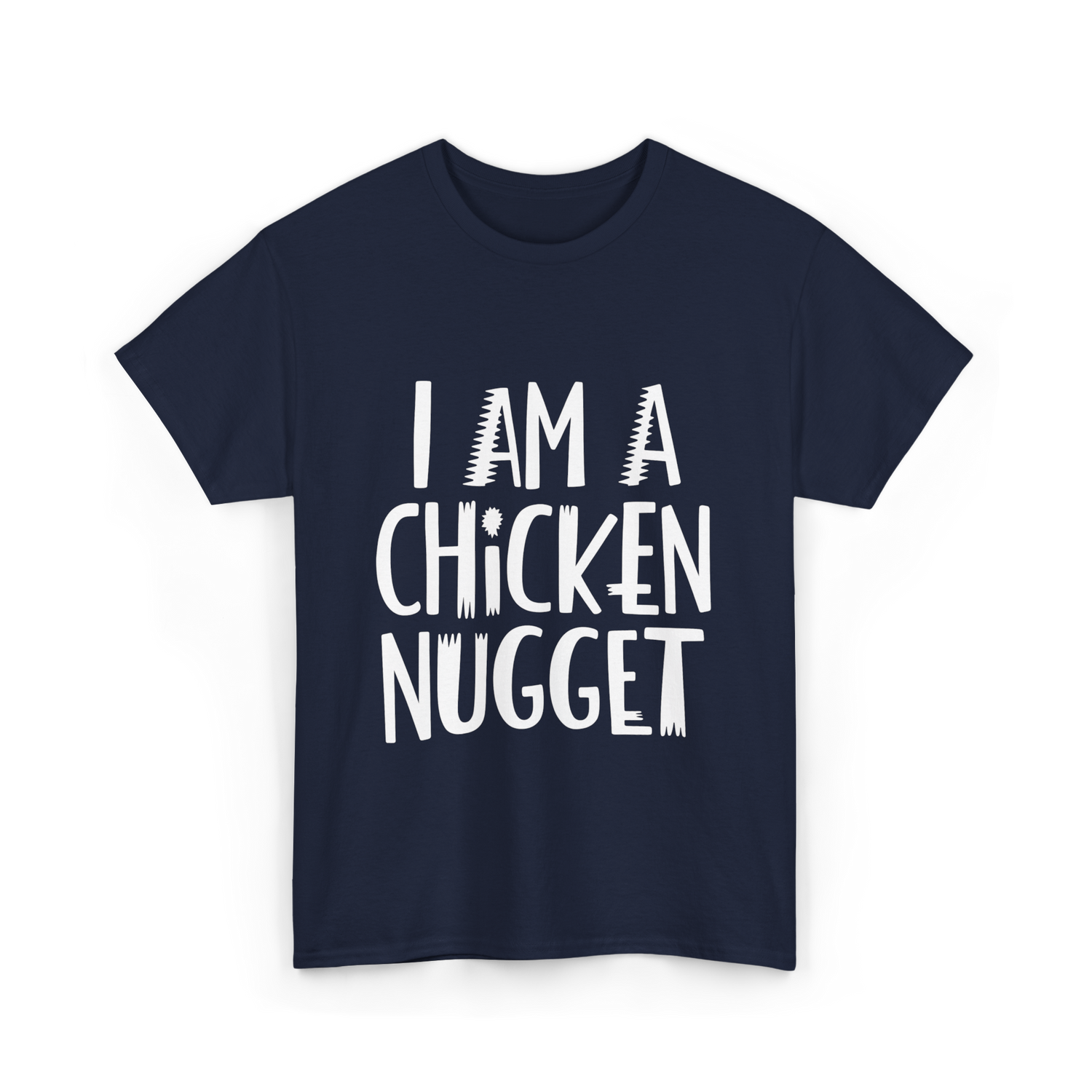 I Am A Chicken Nugget Costume T-Shirt - Navy