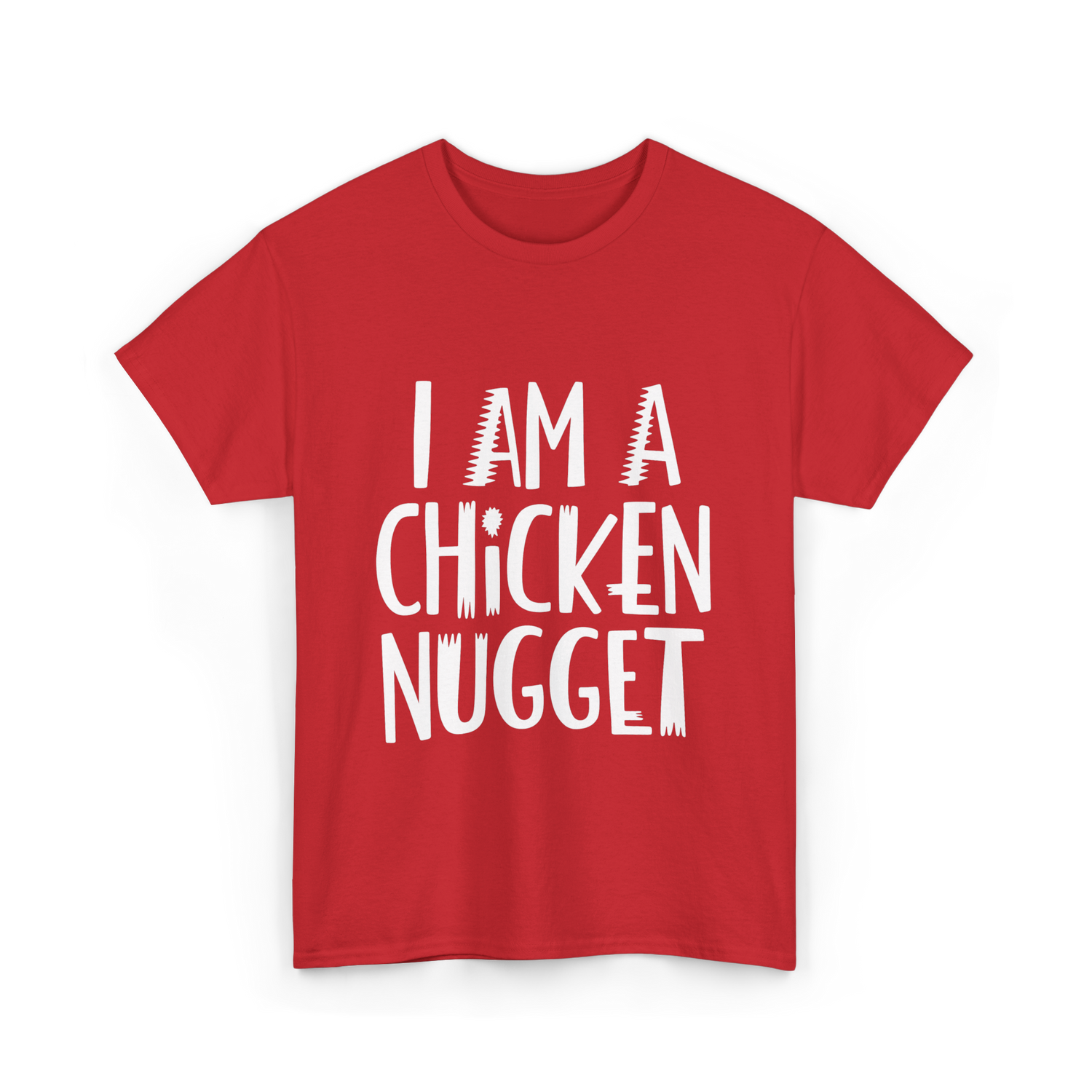 I Am A Chicken Nugget Costume T-Shirt - Red