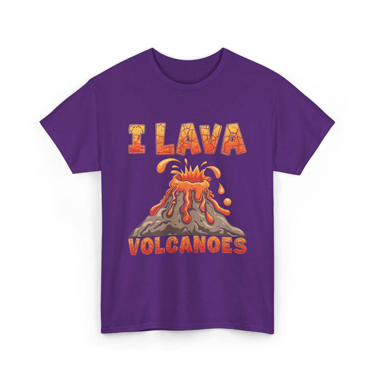 I Lava Volcanoes Volcanoes Geology T-Shirt - Purple