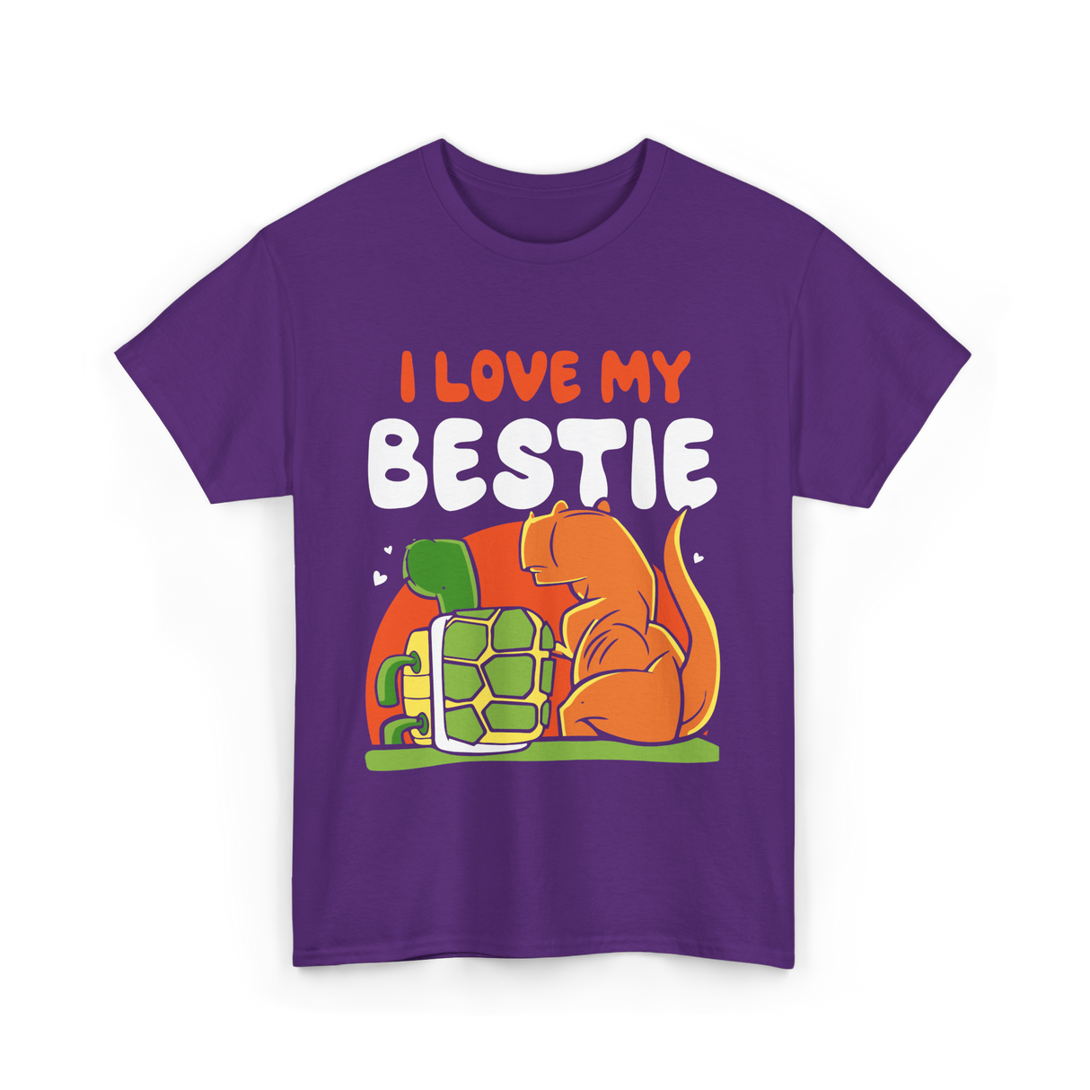 I Love My Bestie Friendship Team T-Shirt - Purple