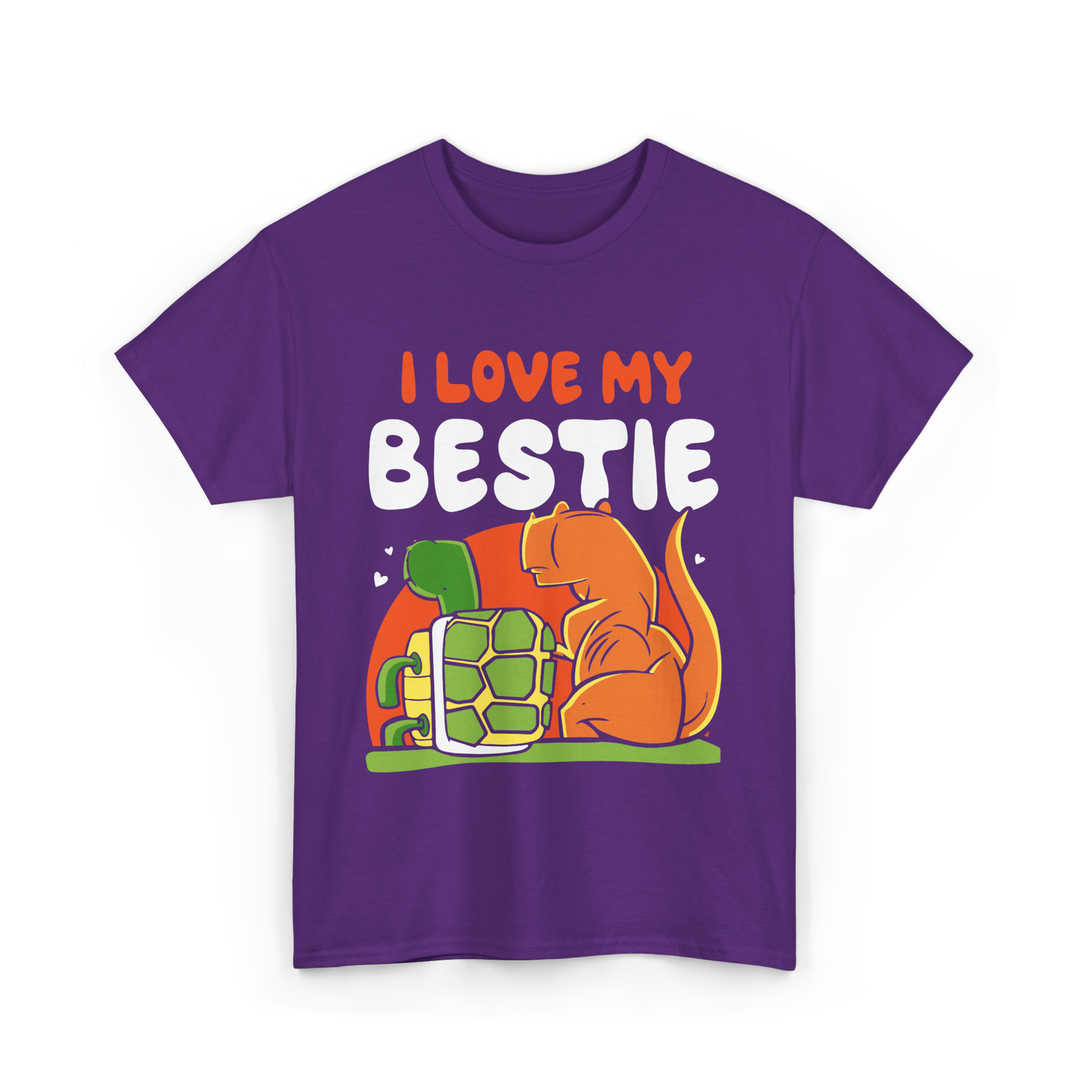 I Love My Bestie Friendship Team T-Shirt - Purple