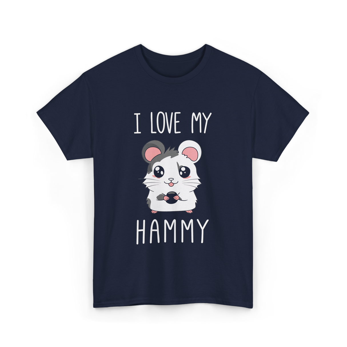 I Love My Hammy Hamsters T-Shirt - Navy