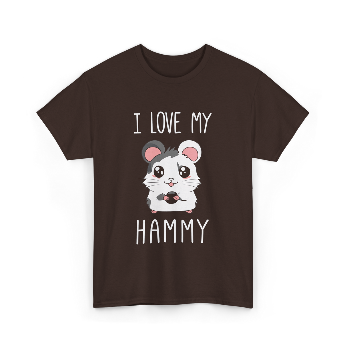I Love My Hammy Hamsters T-Shirt - Dark Chocolate