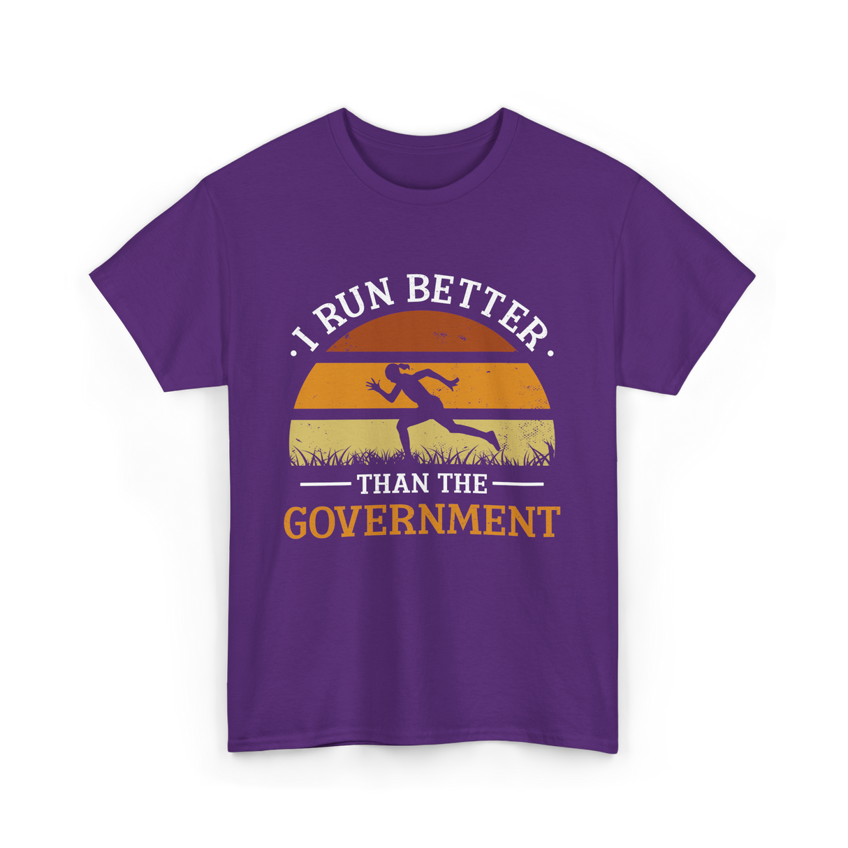 I Run Better Runner Jogger T-Shirt - Purple