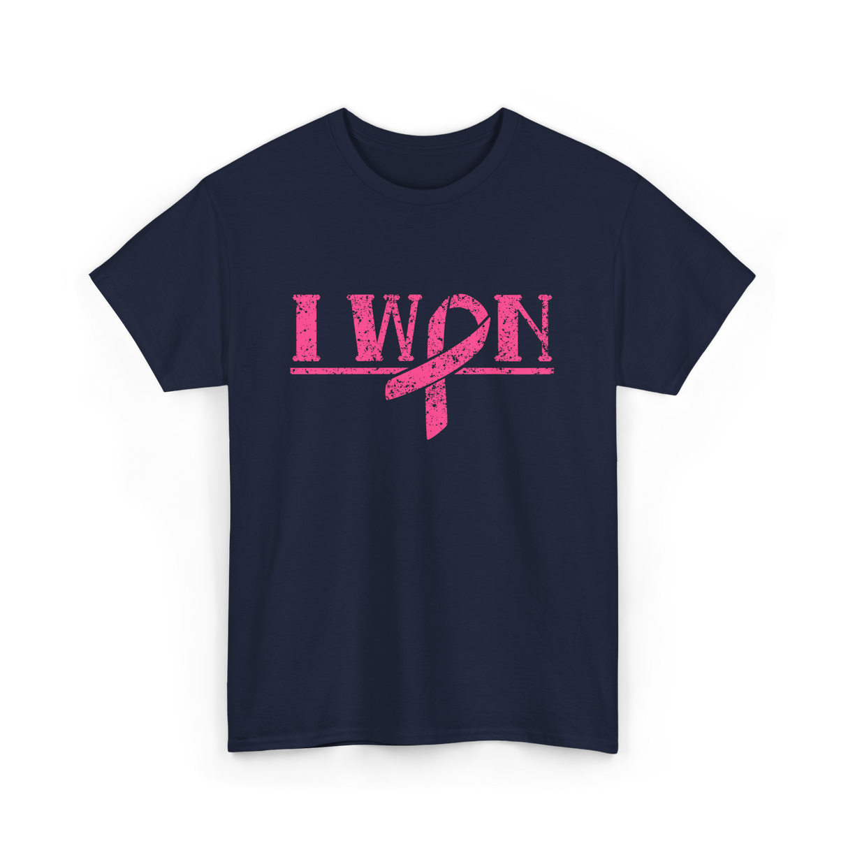 I Won Awareness Support T-Shirt - Navy