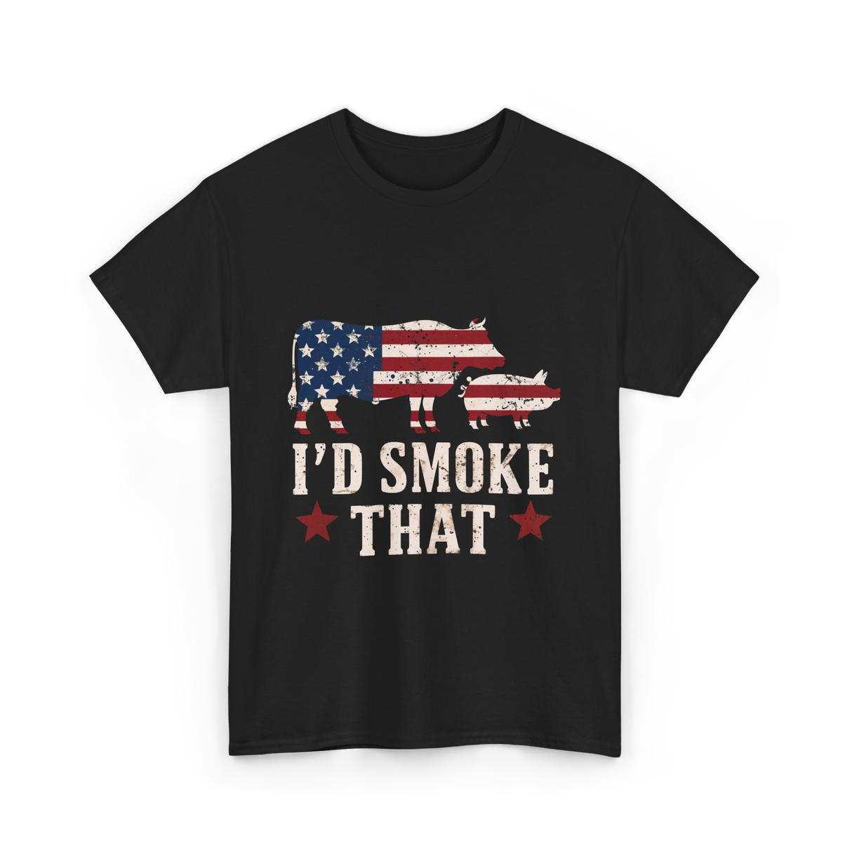I'd Smoke That BBQ Grill T-Shirt - Black
